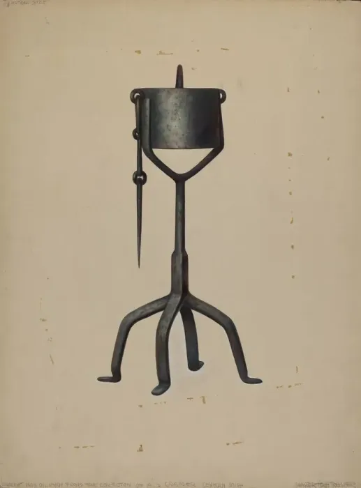 Framed Print : Oil Lamp, c. 1938. Creator: Walter Hochstrasser Framed Print : Oil Lamp, c. 1938. Creator: Walter Hochstrasser