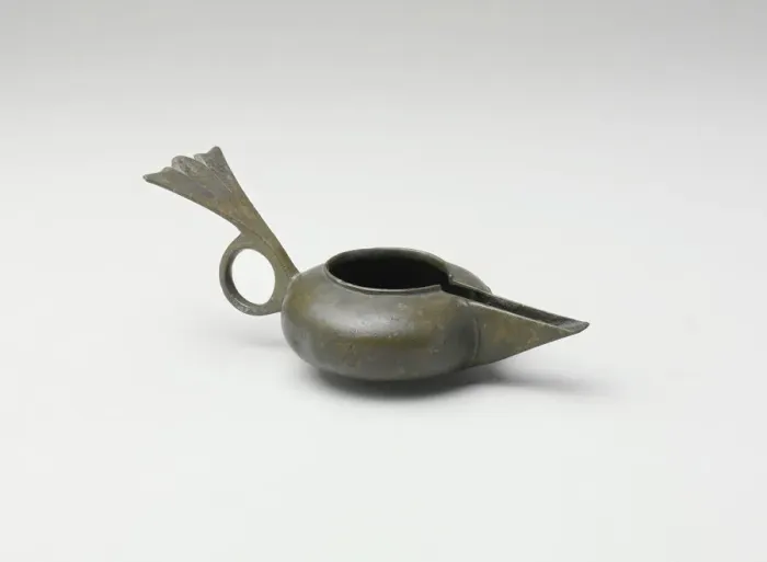 Framed Print : Oil Lamp, Iran, 9th century. Creator: Unknown Framed Print : Oil Lamp, Iran, 9th century. Creator: Unknown