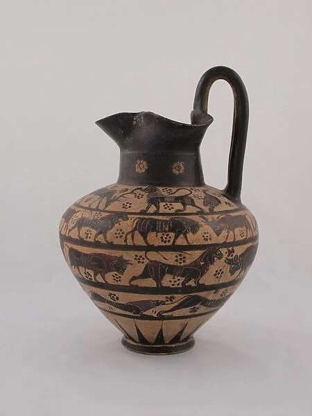 Oinochoe (Pitcher), 640-625 BCE. Creator: Unknown