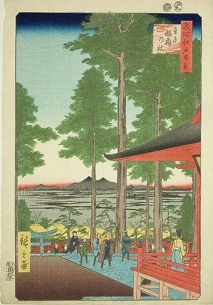Oji Inari Shrine (Oji Inari no yashiro), from the series “One Hundred Famous Views...”, 1857. Creator: Ando Hiroshige