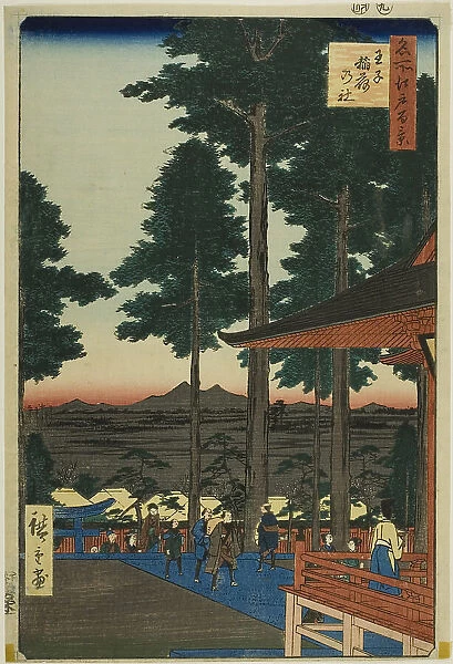 Oji Inari Shrine (Oji Inari no yashiro), from the series “One Hundred Famous Views of...”, 1857. Creator: Ando Hiroshige