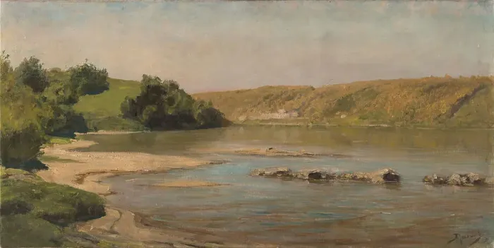 Framed Print : Oka river, 1903. Creator: Polenov; Vasili Dmitrievich (1844-1927) Framed Print : Oka river, 1903. Creator: Polenov; Vasili Dmitrievich (1844-1927)
