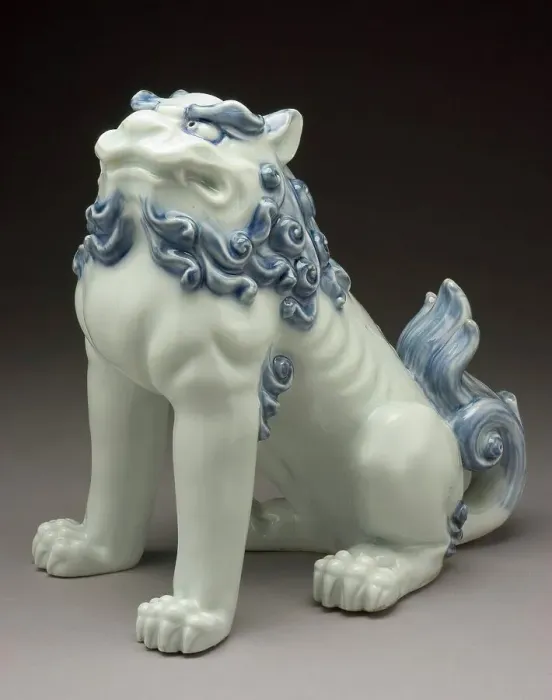 Framed Print : Okimono in the Form of a Chinese Lion, 19th century. Creator: Unknown Framed Print : Okimono in the Form of a Chinese Lion, 19th century. Creator: Unknown