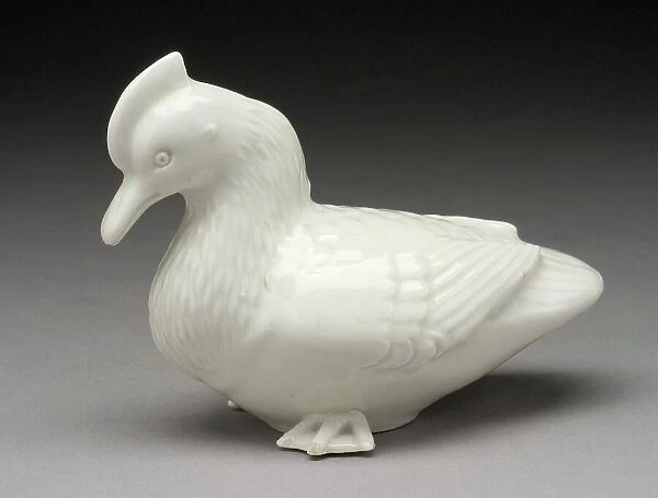 Okimono in the Form of a Crested Duck, 19th century. Creator: Unknown