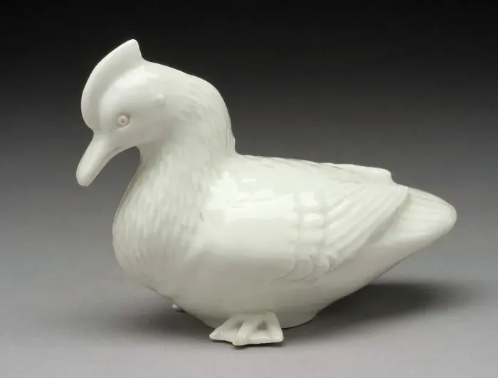 Framed Print : Okimono in the Form of a Crested Duck, 19th century. Creator: Unknown Framed Print : Okimono in the Form of a Crested Duck, 19th century. Creator: Unknown