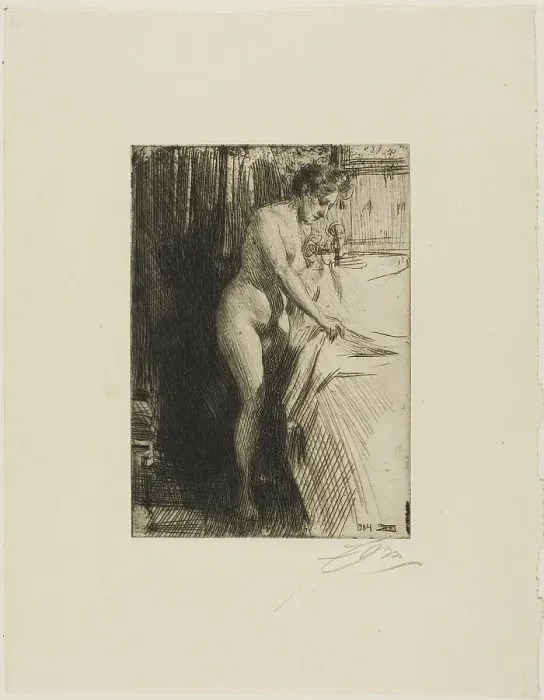 Framed Print : Olandine, 1904. Creator: Anders Leonard Zorn Framed Print : Olandine, 1904. Creator: Anders Leonard Zorn
