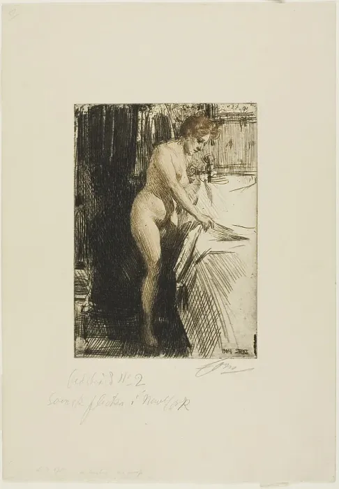 Framed Print : Olandine, 1904. Creator: Anders Leonard Zorn Framed Print : Olandine, 1904. Creator: Anders Leonard Zorn