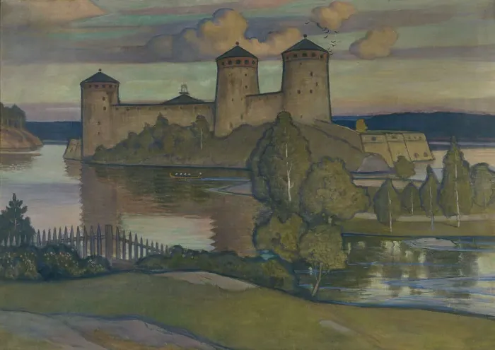Framed Print : Olavinlinna, 1900. Creator: Vaino Blomstedt Framed Print : Olavinlinna, 1900. Creator: Vaino Blomstedt
