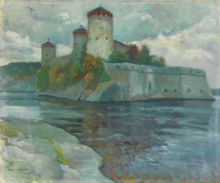 Framed Print : Olavinlinna, 1930. Creator: Vaino Hamalainen Framed Print : Olavinlinna, 1930. Creator: Vaino Hamalainen