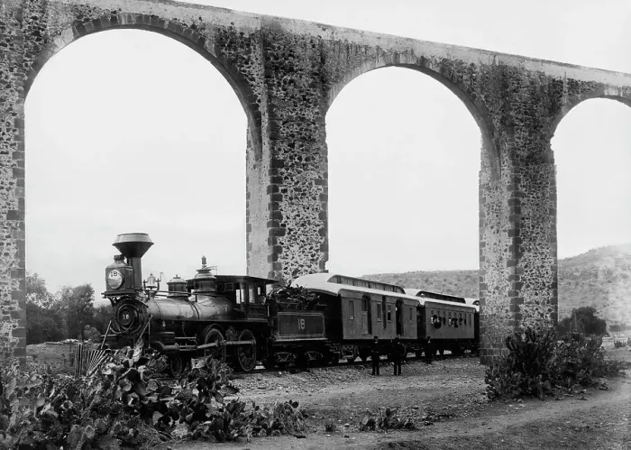 Framed Print : Old Acqueduct, Queretaro, between 1880 and 1897. Creator: William H. Jackson Framed Print : Old Acqueduct, Queretaro, between 1880 and 1897. Creator: William H. Jackson