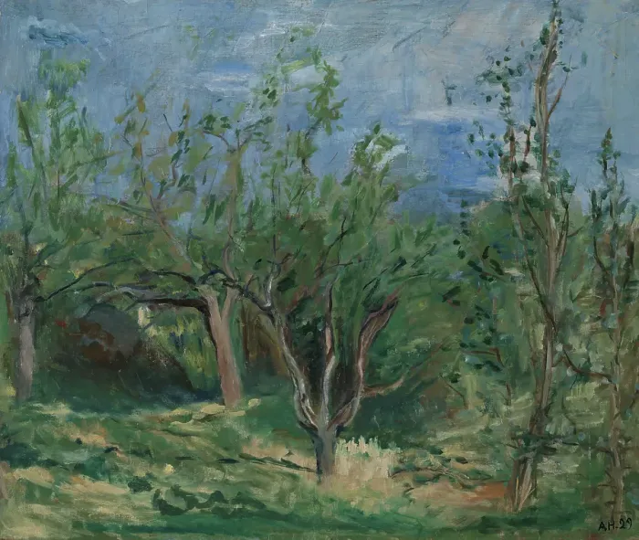 Framed Print : Old Apple Trees, 1929. Creator: Agnes Mannheimer Heiberg Framed Print : Old Apple Trees, 1929. Creator: Agnes Mannheimer Heiberg
