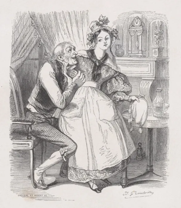 Framed Print : The Old Bachelor from The Complete Works of Beranger, 1836 Framed Print : The Old Bachelor from The Complete Works of Beranger, 1836