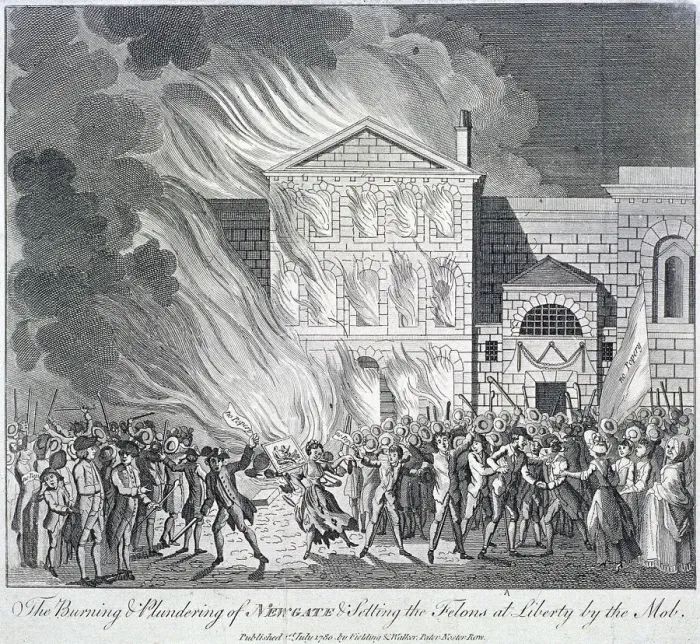 Framed Print : Old Bailey, Newgate Prison, London, 1780 Framed Print : Old Bailey, Newgate Prison, London, 1780