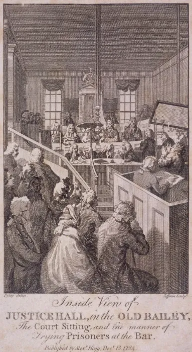 Framed Print : Old Bailey, Sessions House, London, 1794. Artist: Jefferies Framed Print : Old Bailey, Sessions House, London, 1794. Artist: Jefferies