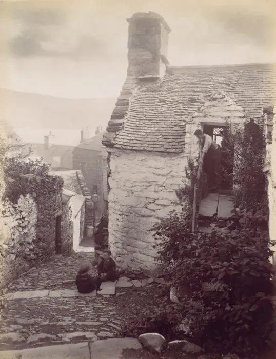 Framed Print : Old Barmouth, 1870s. Creator: Francis Bedford Framed Print : Old Barmouth, 1870s. Creator: Francis Bedford