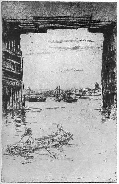 Under Old Battersea Bridge, 1879 (1904).Artist: James Abbott McNeill Whistler