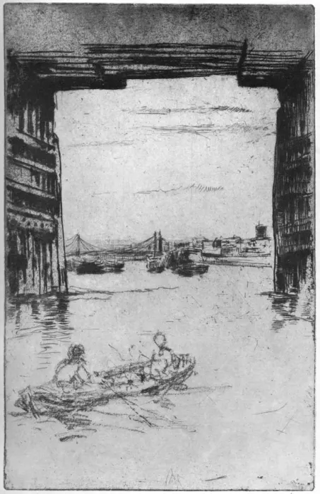 Framed Print : Under Old Battersea Bridge, 1879 (1904). Artist: James Abbott McNeill Whistler Framed Print : Under Old Battersea Bridge, 1879 (1904). Artist: James Abbott McNeill Whistler