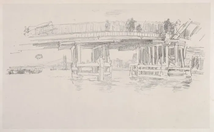 Framed Print : Old Battersea Bridge. Creator: James McNeill Whistler (American, 1834-1903) Framed Print : Old Battersea Bridge. Creator: James McNeill Whistler (American, 1834-1903)