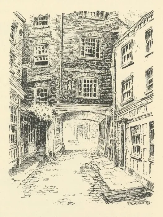 Framed Print : Old Bell Inn, Holborn, 18th century, (1925). Creator: CH Walker Framed Print : Old Bell Inn, Holborn, 18th century, (1925). Creator: CH Walker