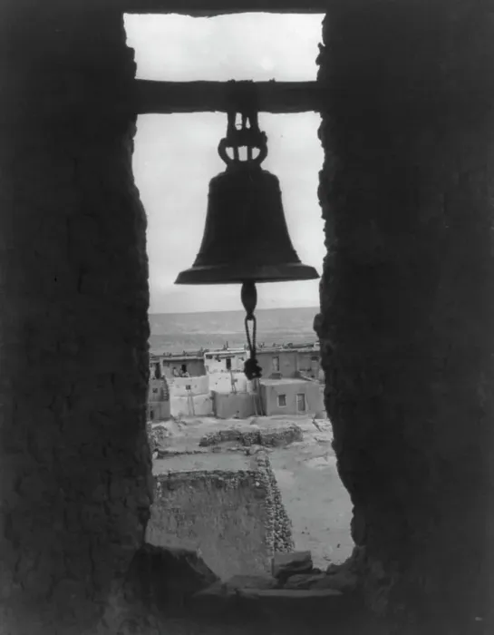 Framed Print : The old bell tower, c1905. Creator: Edward Sheriff Curtis Framed Print : The old bell tower, c1905. Creator: Edward Sheriff Curtis