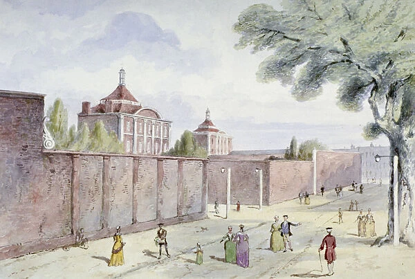 Old Bethlehem Hospital, Moorfields, City of London, 1850