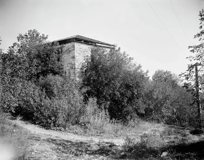 Framed Print : Old block house, Fort Snelling, Minn. between 1900 and 1910. Creator: Unknown