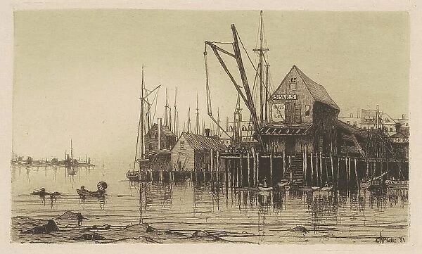 Old Boat-House, 1881. Creator: Charles A Platt