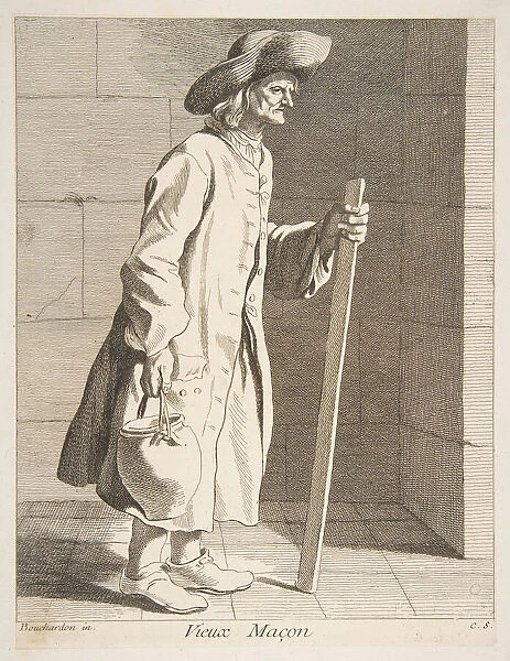 Old Bricklayer, 1737. Creator: Caylus, Anne-Claude-Philippe de