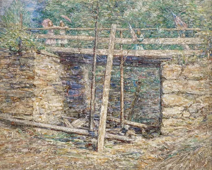 Framed Print : The Old Bridge, about 1923. Creator: William L Carrigan Framed Print : The Old Bridge, about 1923. Creator: William L Carrigan