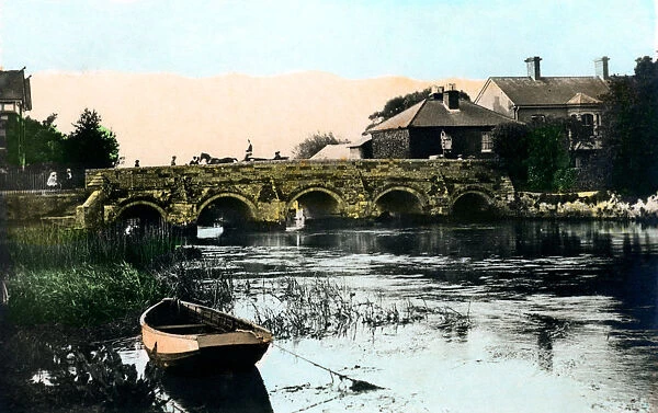 The Old Bridge, Christchurch, Dorset, 1926.Artist: Cavenders Ltd