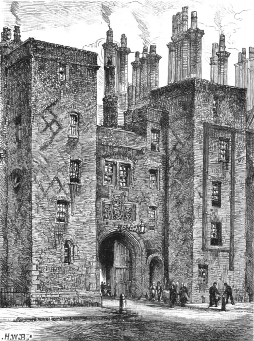 Framed Print : The Old Buildings, Lincoln's Inn, 1890. Creator: Unknown Framed Print : The Old Buildings, Lincoln's Inn, 1890. Creator: Unknown