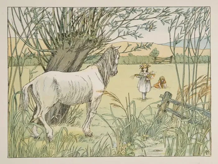 Framed Print : The Old Bus Horse, from Four and Twenty Toilers, pub. 1900 (colour lithograph) Framed Print : The Old Bus Horse, from Four and Twenty Toilers, pub. 1900 (colour lithograph)