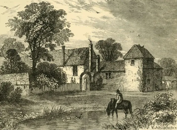 Framed Print : Old Chalk Farm in 1730, (c1876). Creator: Unknown Framed Print : Old Chalk Farm in 1730, (c1876). Creator: Unknown