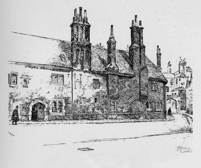 Framed Print : Old Charterhouse, 1890