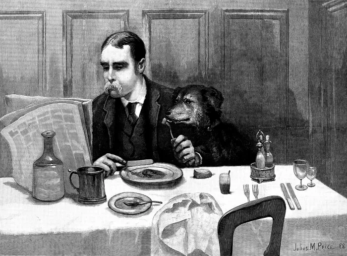 Framed Print : Old Chums, 1890. Creator: Unknown Framed Print : Old Chums, 1890. Creator: Unknown