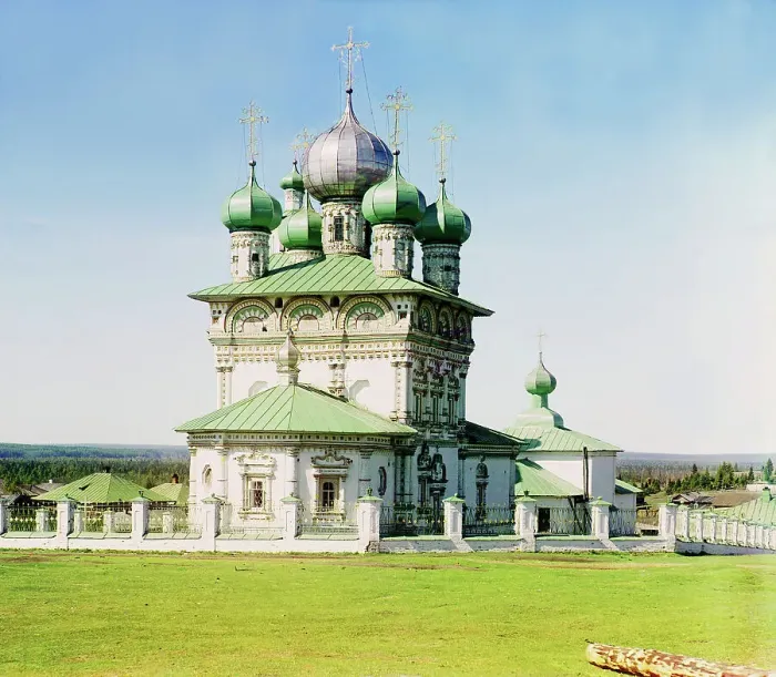 Framed Print : Old church of Saint Nicholas the Wonder Worker, Nyrob, 1910. Creator: Sergey Mikhaylovich Prokudin-Gorsky Framed Print : Old church of Saint Nicholas the Wonder Worker, Nyrob, 1910. Creator: Sergey Mikhaylovich Prokudin-Gorsky