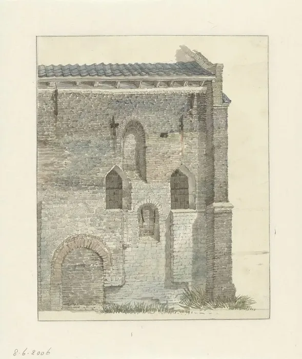Framed Print : Old Church of Vaassen, 1794-1863. Creator: Gerrit Hulseboom Framed Print : Old Church of Vaassen, 1794-1863. Creator: Gerrit Hulseboom