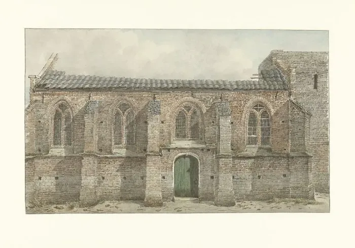 Framed Print : Old Church of Vaassen, 1852. Creator: Gerrit Hulseboom Framed Print : Old Church of Vaassen, 1852. Creator: Gerrit Hulseboom