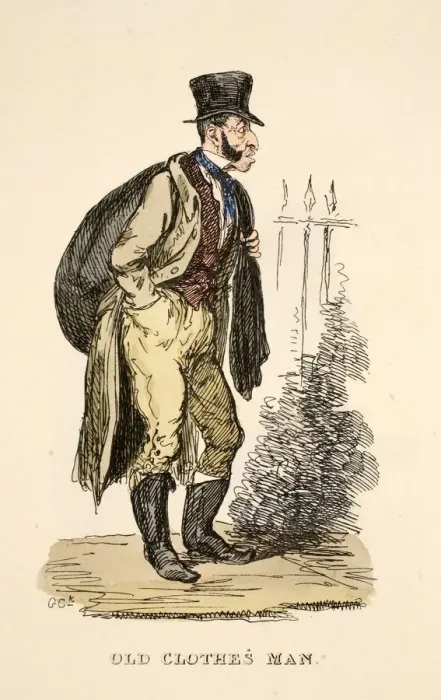 Framed Print : Old Clothes Man, 1827 Framed Print : Old Clothes Man, 1827