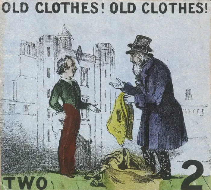 Framed Print : Old Clothes! Old Clothes!, Cries of London, c1840. Artist: TH Jones Framed Print : Old Clothes! Old Clothes!, Cries of London, c1840. Artist: TH Jones