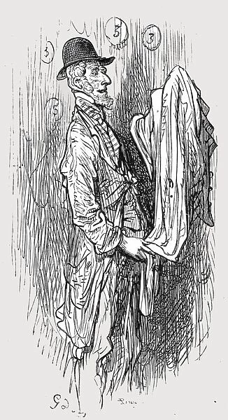 The Old Clothesman, 1872. Creator: Gustave Doré