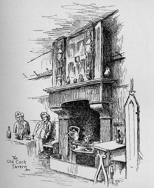 The Old Cock Tavern, 1890. Artists: Percy Hetherington Fitzgerald, Unknown