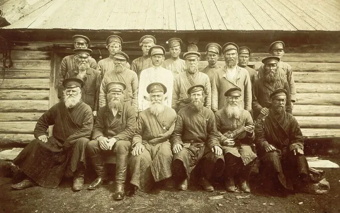 Framed Print : Old Cossacks, 1909. Creator: Nikolai Georgievich Katanaev Framed Print : Old Cossacks, 1909. Creator: Nikolai Georgievich Katanaev