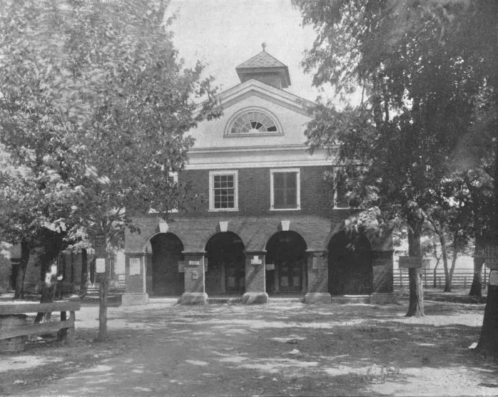 Framed Print : Old Court House, Bowling Green, Virginia, USA, c1900. Creator: Unknown Framed Print : Old Court House, Bowling Green, Virginia, USA, c1900. Creator: Unknown