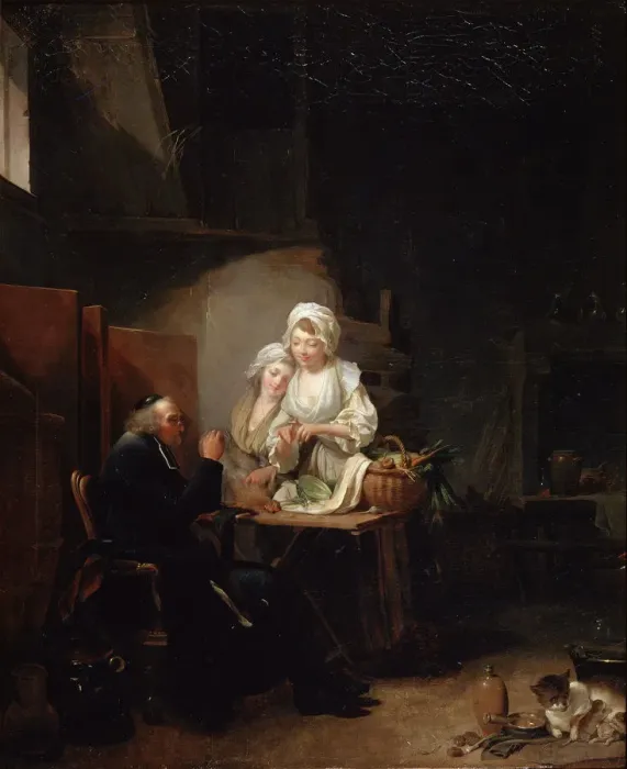 Framed Print : An Old Curate, late 1780s. Artist: Louis Leopold Boilly