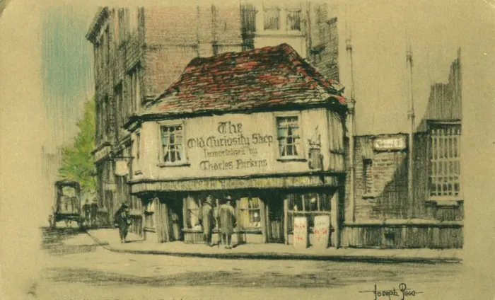 Framed Print : The Old Curiosity Shop, Portsmouth Street, Westminster, London. Artist: Joseph Pike Framed Print : The Old Curiosity Shop, Portsmouth Street, Westminster, London. Artist: Joseph Pike