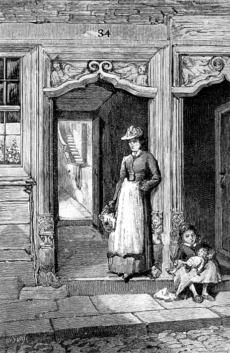 Framed Print : Old doorway, Plymouth, 1890. Creator: H. F. Davey Framed Print : Old doorway, Plymouth, 1890. Creator: H. F. Davey