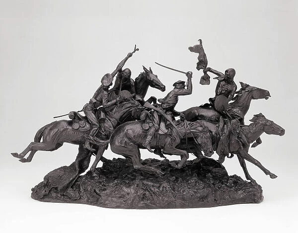 The Old Dragoons of 1850, Modeled 1905, cast 1906 / 7. Creator: Frederic Remington