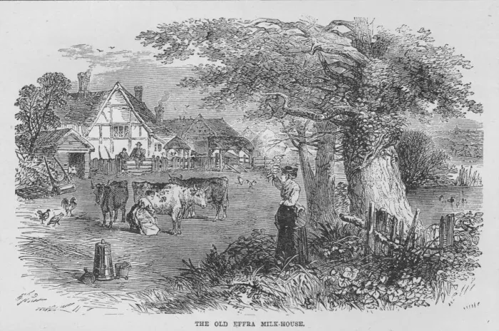 Framed Print : The Old Effra Milk House, c1880, (1912) Framed Print : The Old Effra Milk House, c1880, (1912)