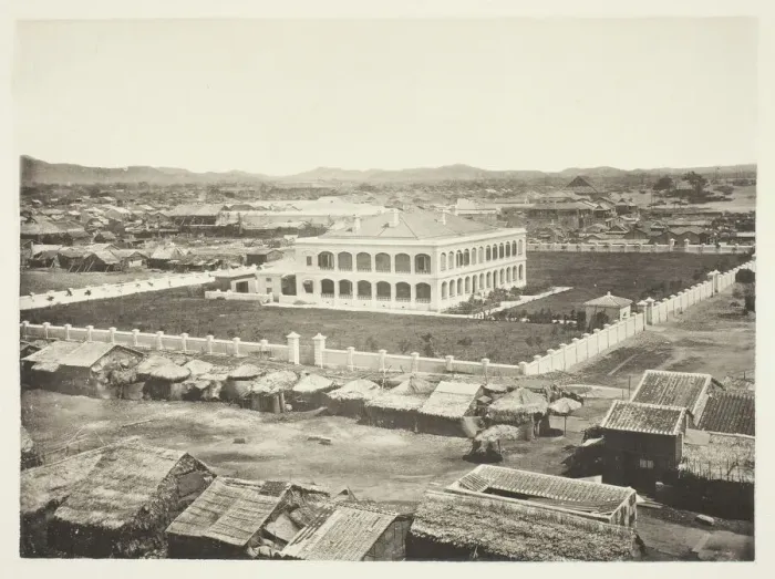 Framed Print : The Old Factory Site, Canton, c. 1868. Creator: John Thomson Framed Print : The Old Factory Site, Canton, c. 1868. Creator: John Thomson
